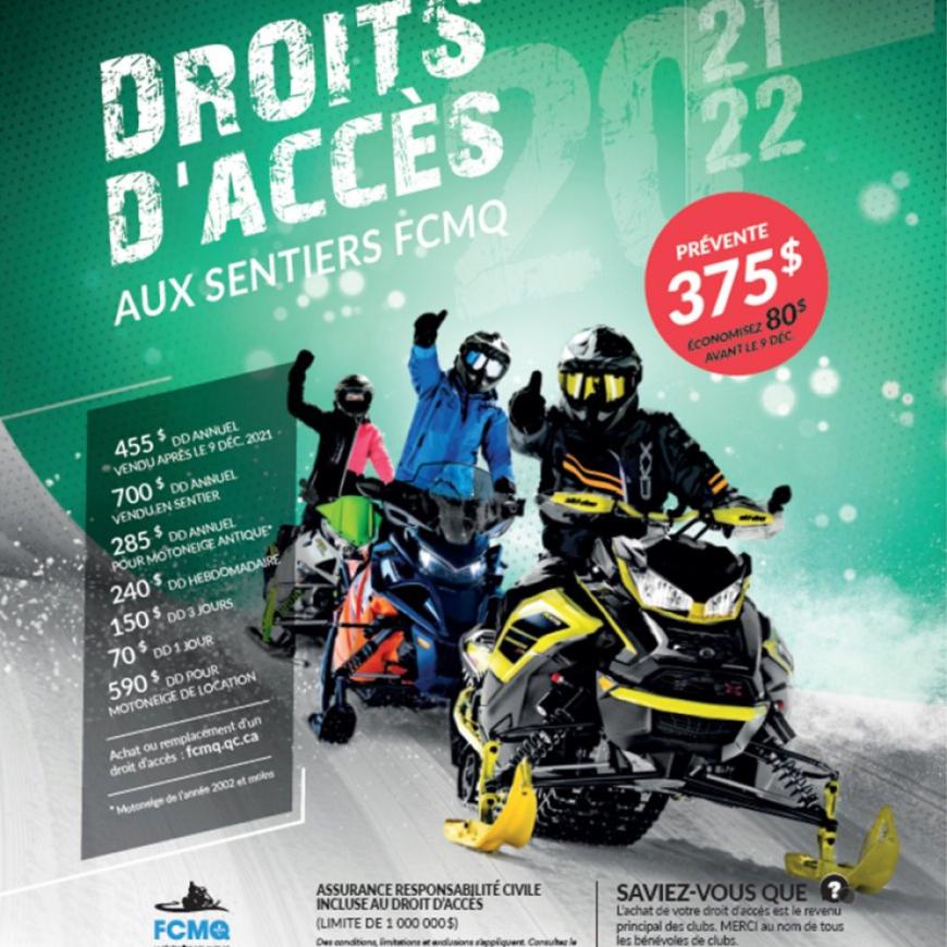 Droit d'accès 2021-2022