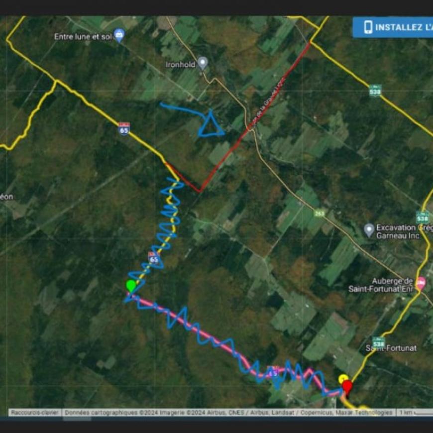 CHANGEMENT DE SENTIER - SECTEUR ST-FORTUNAT
